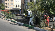 واژگونی خودروی 206 در امیرآباد شمالی + عکس ها