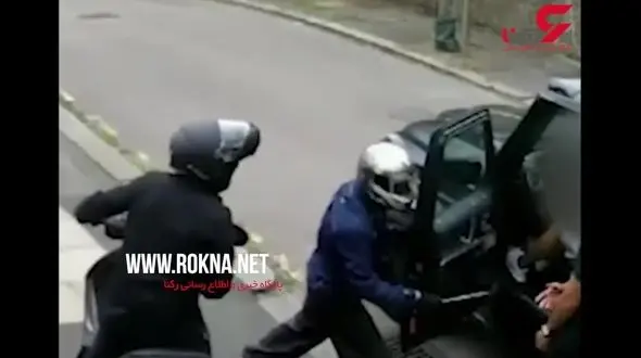 فیلمی جدید  از حمله دزدان ترسو به اتومبیل مسوت اوزیل 