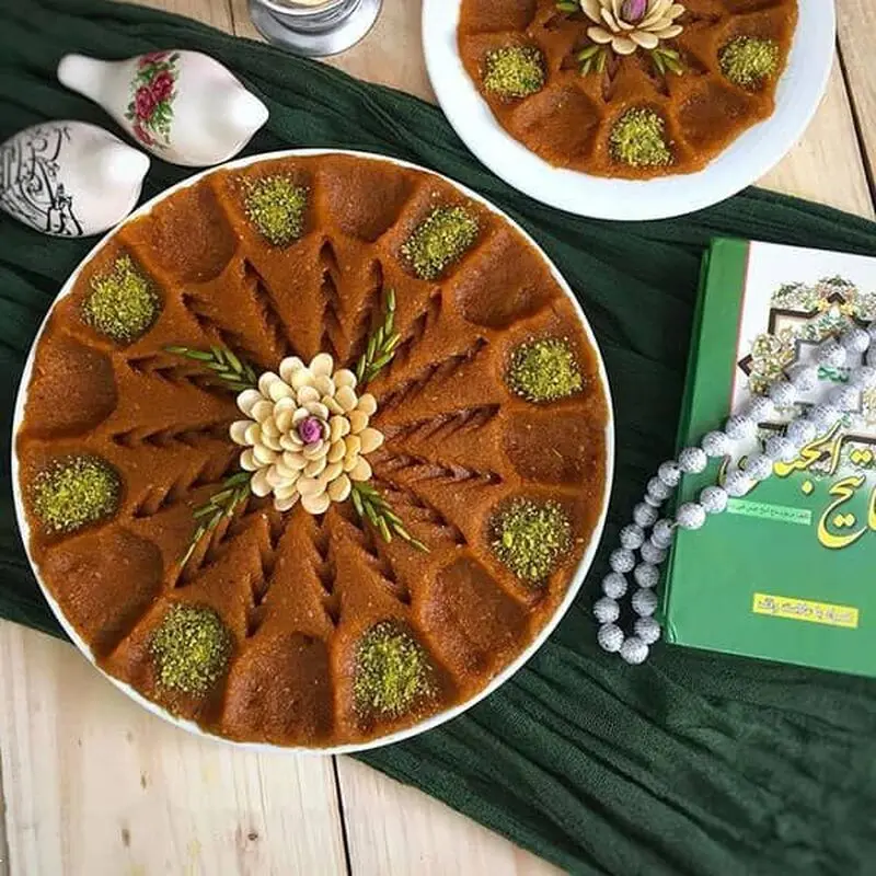 تزئین حلوا