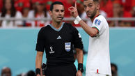  حکیم زیاش بهترین بازیکن دیدار بلژیک و مراکش / جام جهانی 2022 قطر 
