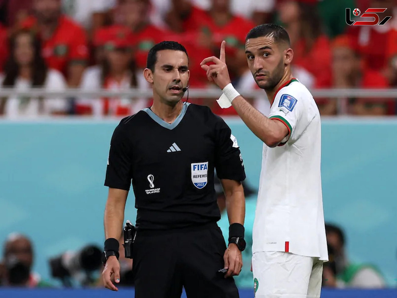  حکیم زیاش بهترین بازیکن دیدار بلژیک و مراکش / جام جهانی 2022 قطر 