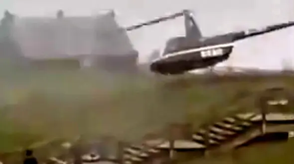 سقوط هولناک هلی کوپتر در چین + فیلم