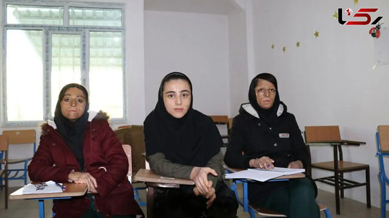 جدیدترین عکس ها  از دختران شین آبادی که هنوز در آتش مدرسه می‌سوزند 