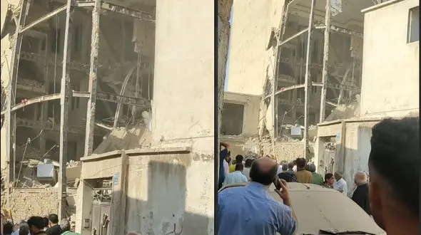 اولین فیلم از انفجار صبح امروز در جوانمرد قصاب / 12 زن و مرد زیر آوار ماندند