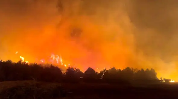 بزرگترین آتش سوزی جنگلی در نبراسکا آمریکا