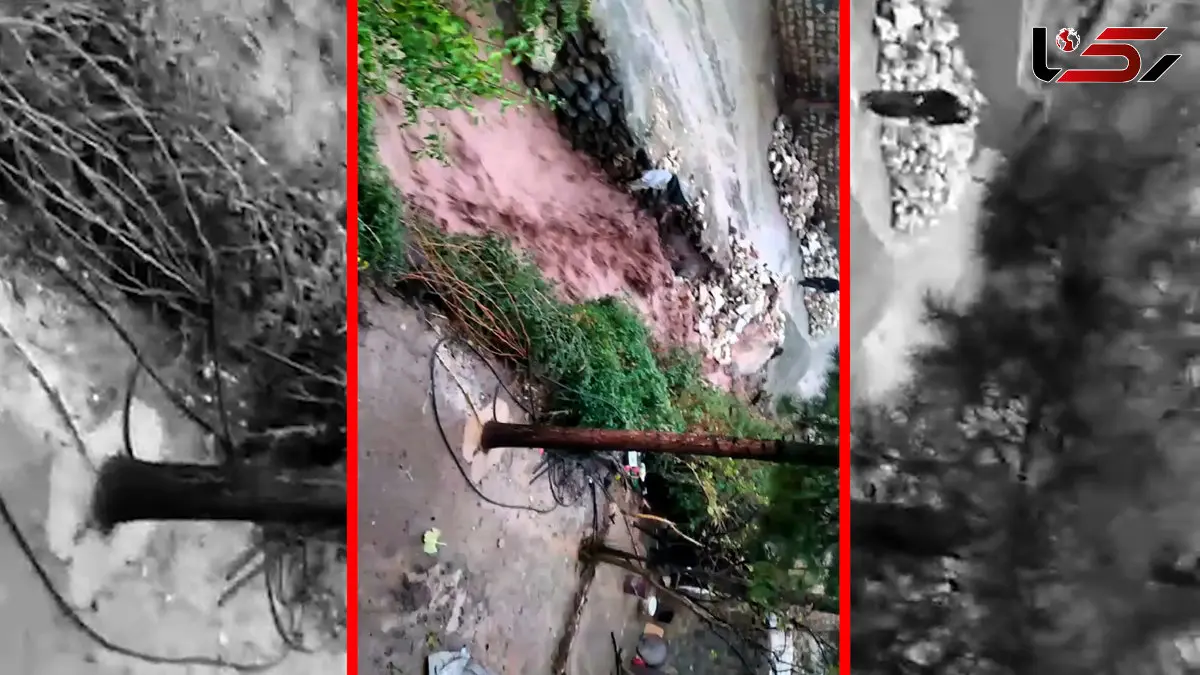 فیلم سیل و بارش شدید در کوهدشت لرستان