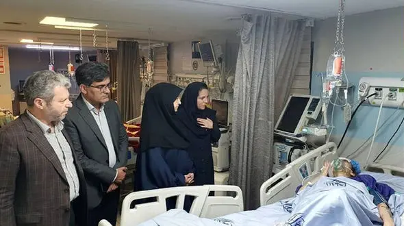 عیادت معاون رئیس‌ جمهوری از حادثه‌ دیدگان حملات رژیم صهیونیستی