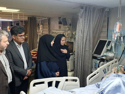 عیادت معاون رئیس‌ جمهوری از حادثه‌ دیدگان حملات رژیم صهیونیستی