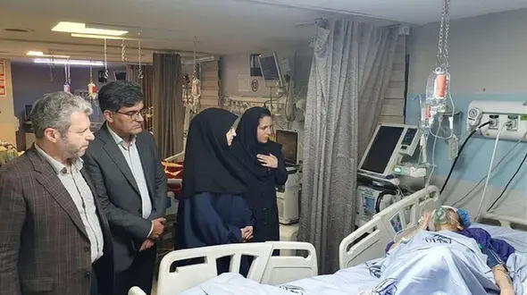 عیادت معاون رئیس‌ جمهوری از حادثه‌ دیدگان حملات رژیم صهیونیستی