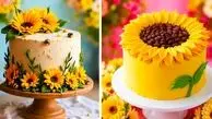 کیک فانتزی گل آفتابگردون؛ شیرینی به سبک خلاقانه + 15 عکس ایده آل