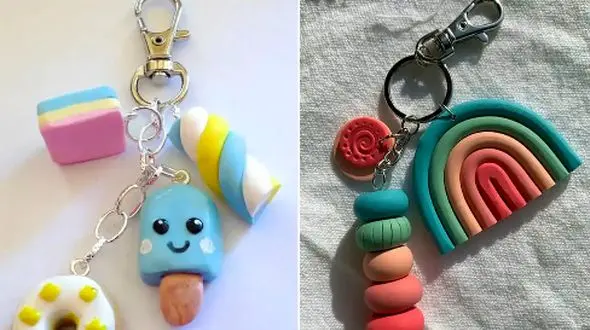 هدیه‌ ای خاص و متفاوت: 15 طرح بامزه دسته کلید پلیمری