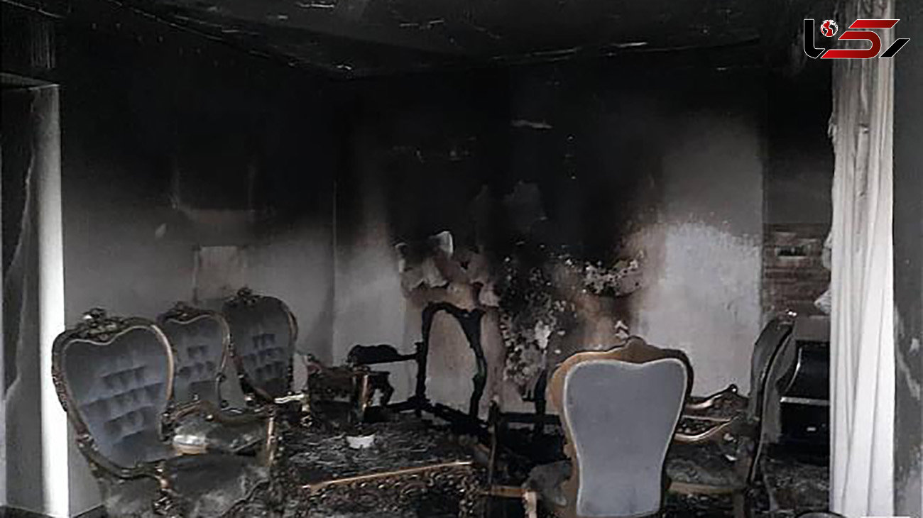 آتش سوزی یک  خانه مسکونی در قلعه نو + عکس ها