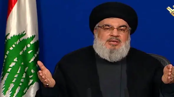 دبیرکل حزب الله لبنان:آمریکا هیچگاه به خاطر اسرائیل با ایران نمی‌جنگد + فیلم