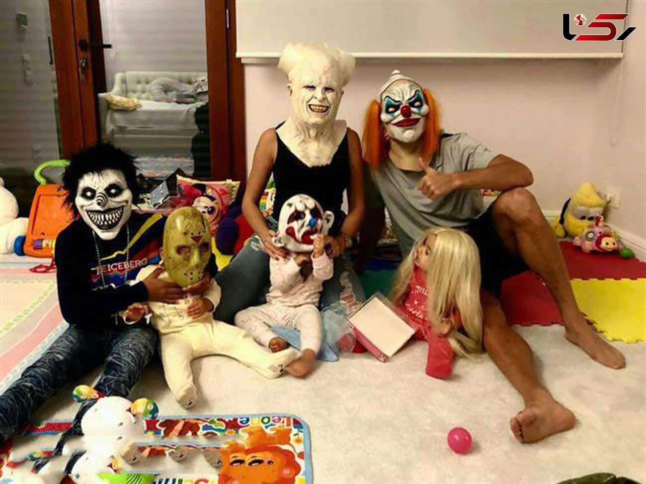 گریم جالب کریس رونالدو و خانواده اش در شب هالووین +عکس