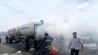 2 عکس از آتش سوزی هولناک تریلی حامل سوخت در اشتهارد / فاجعه از بیخ گوش مردم کرج گذشت