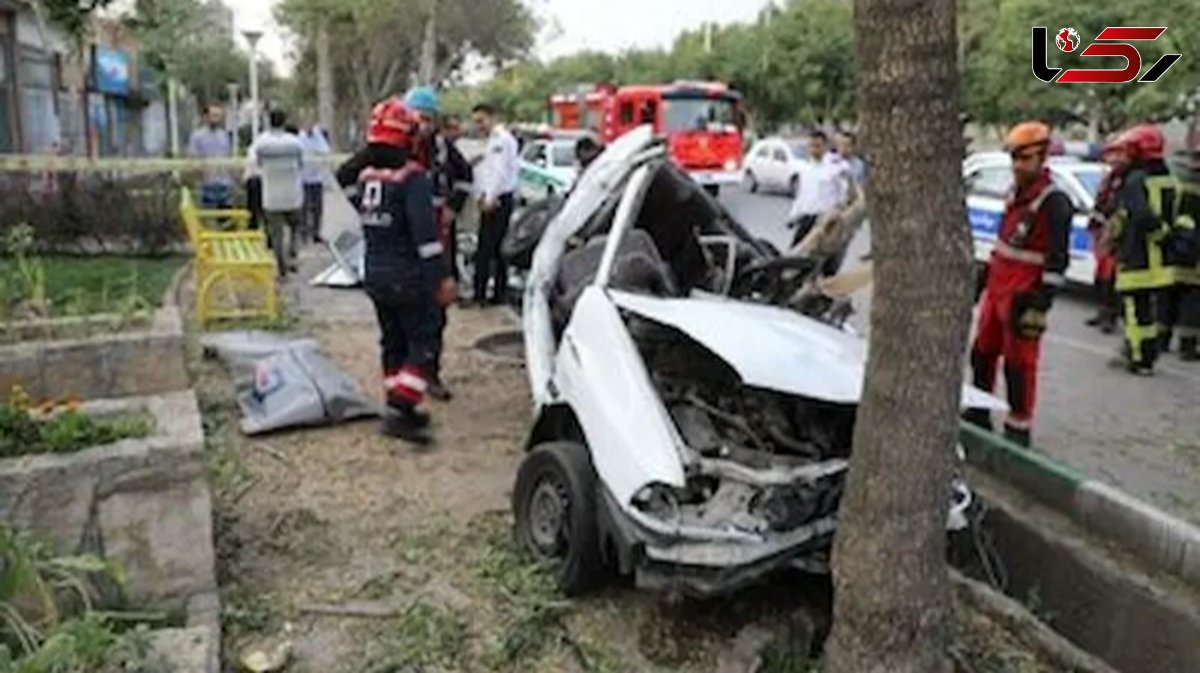  تصادف خودرو با درخت در رشت 3 قربانی بر جا گذاشت 