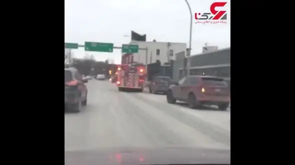 کار جالب مردم برای ماشین آتش نشان +فیلم