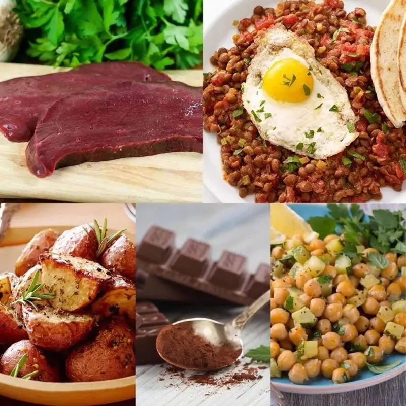 خوراکی های کم خونی