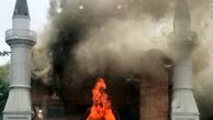 آتش سوزی عمدی یک مسجد در آمریکا توسط افراد ناشناس واکنش چاووش‌اوغلو را در بر داشت