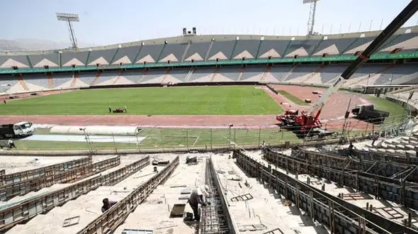 بازدید هاشمی و تاج از ورزشگاه آزادی/ صحبت های پیروانی و سامره با وزیر ورزش + فیلم