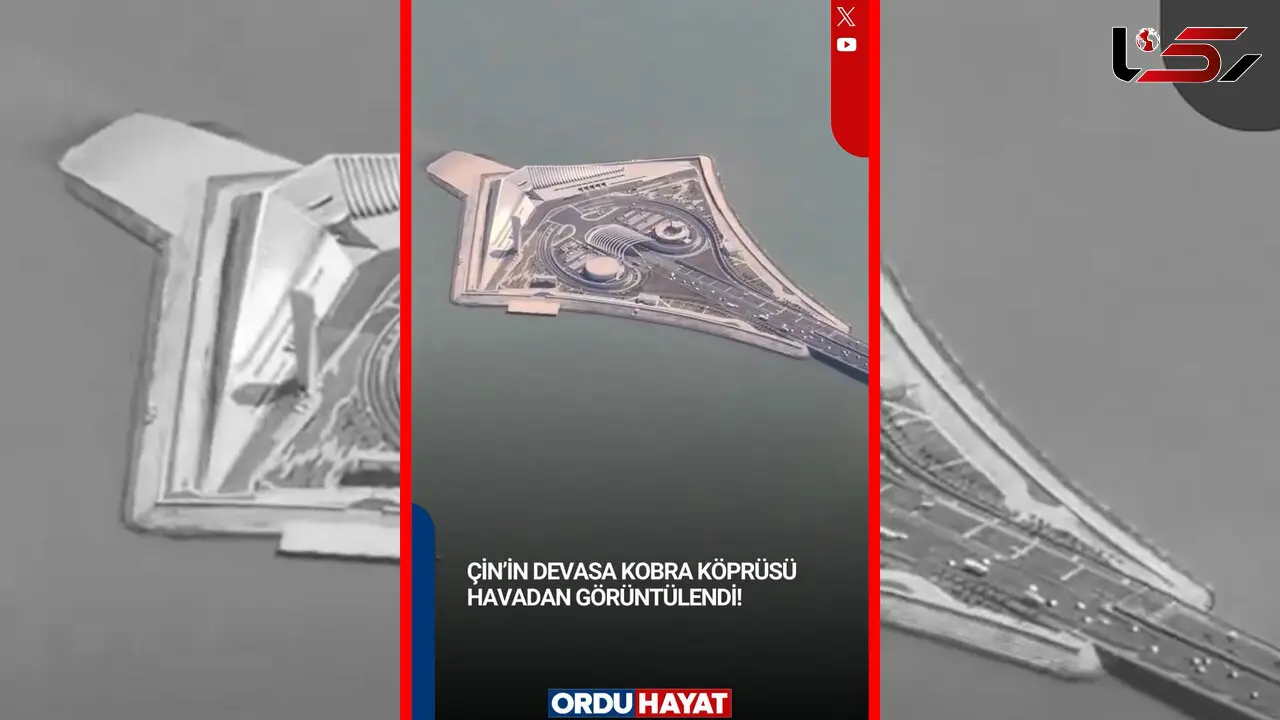 فیلم شاهکار مهندسی چین با نمای مار کبرا