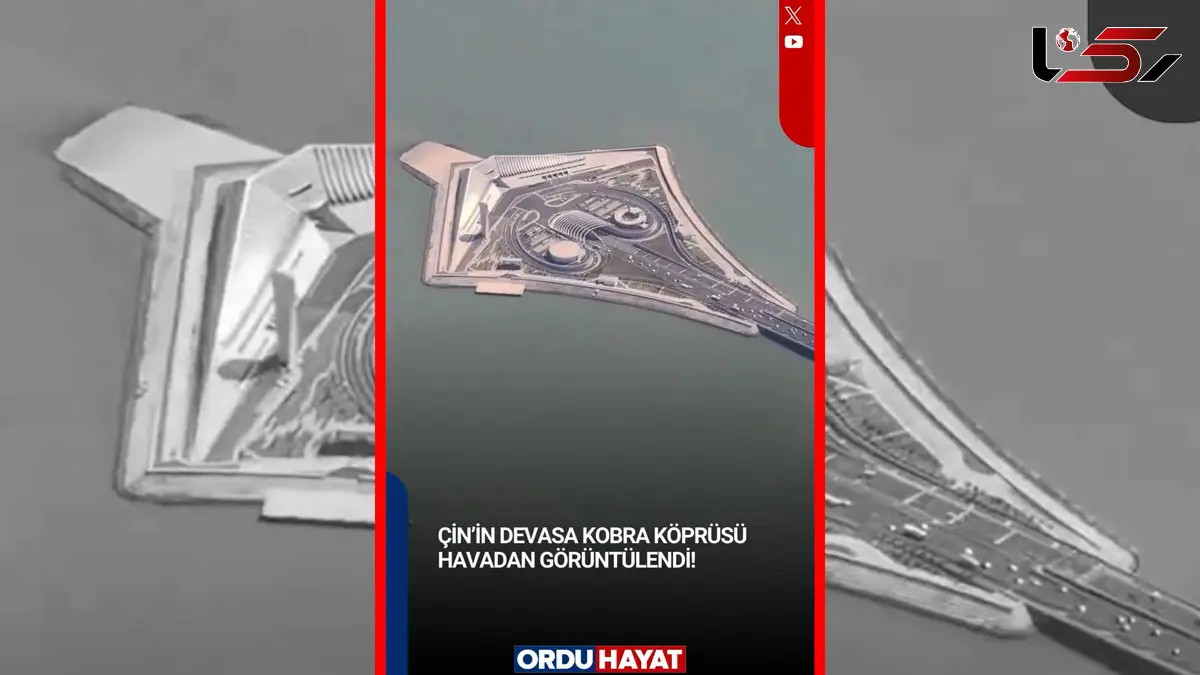 فیلم شاهکار مهندسی چین با نمای مار کبرا