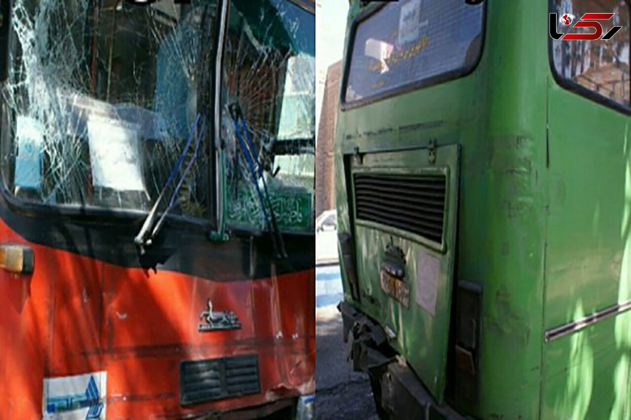 حادثه خونین که 2 اتوبوس در بلوار دکتر حسابی رقم زدند+ عکس