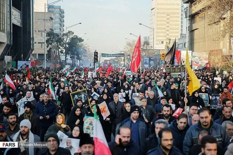  استقبال تهران از شهدای مقاومت