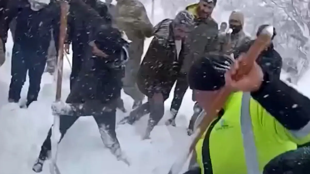 مرگ زن در پی وقوع بهمن در ترکیه