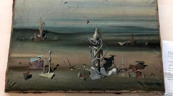 نقاشی گران‌قیمت در سطل زباله فرودگاه! +عکس 