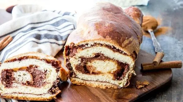 تهیه نان دارچینی خانگی برای صبحانه+دستور پخت