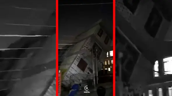 فیلم ریزش هولناک مجتمع مسکونی در نجف