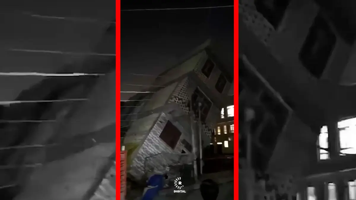 فیلم ریزش هولناک مجتمع مسکونی در نجف