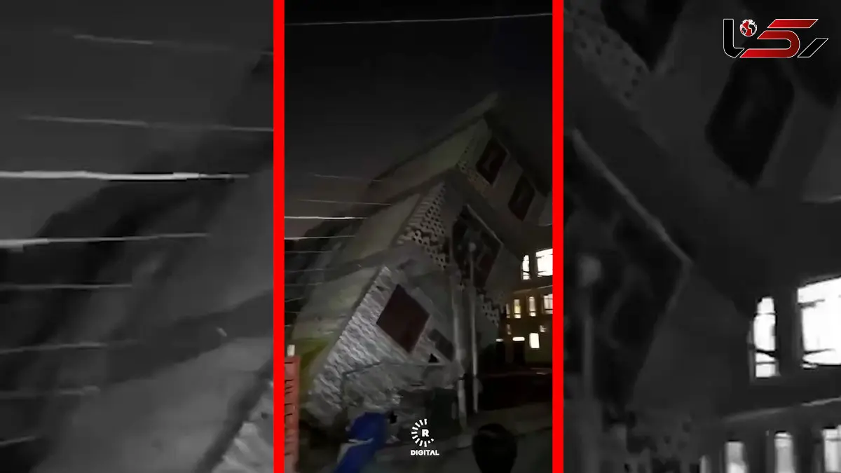 فیلم ریزش هولناک مجتمع مسکونی در نجف