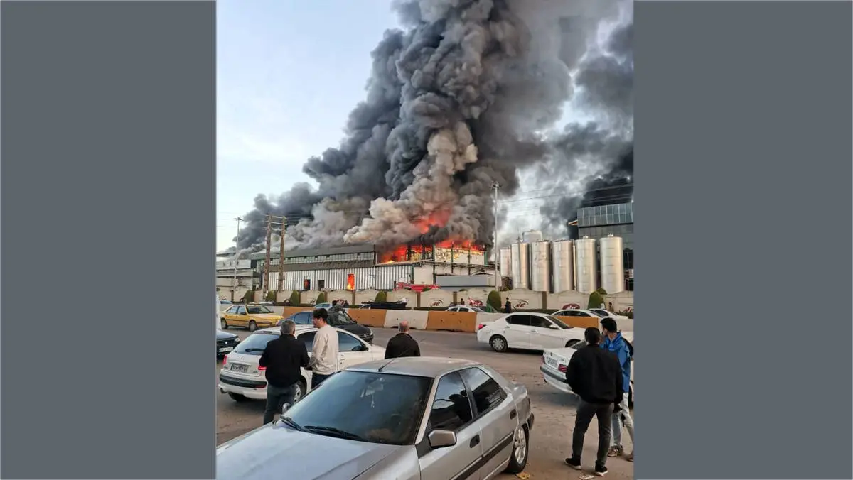 علت آتش سوزی مهیب در کارخانه کاله اعلام شد + جزئیات و فیلم