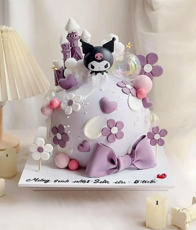 کیک تولد کرومی ساده