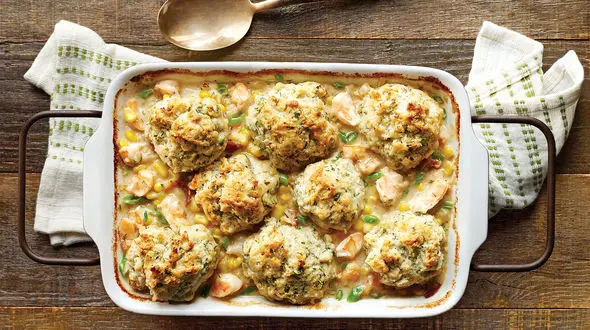 کاسرول کوفته مرغ با سس میگو و طرز تهیه / یک غذای خوشمزه 