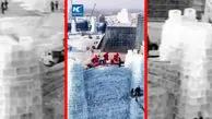 فیلم افتتاح بزرگ‌ترین پارک یخی و برفی جهان در چین