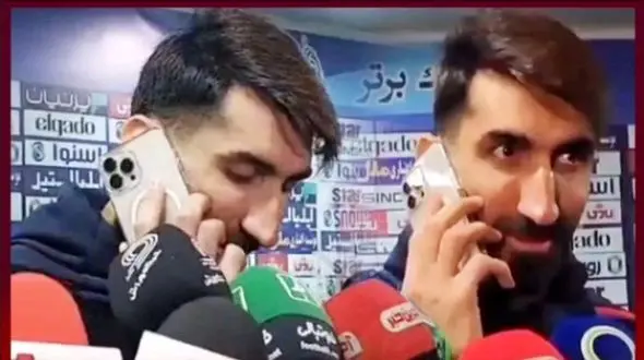 تماس پدر بیرانوند وسط مصاحبه