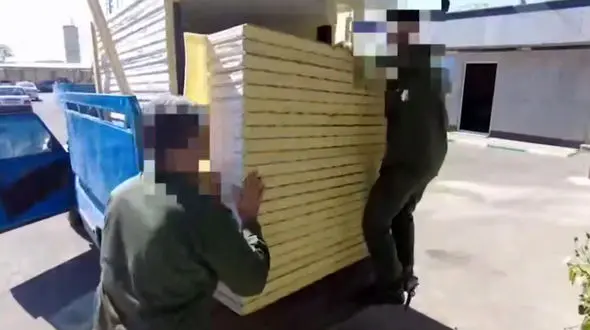 فیلم / این نیسان آبی در استان البرز پر از بهپاد بود ! / ببینید چطور آنها را پوشانده بودند