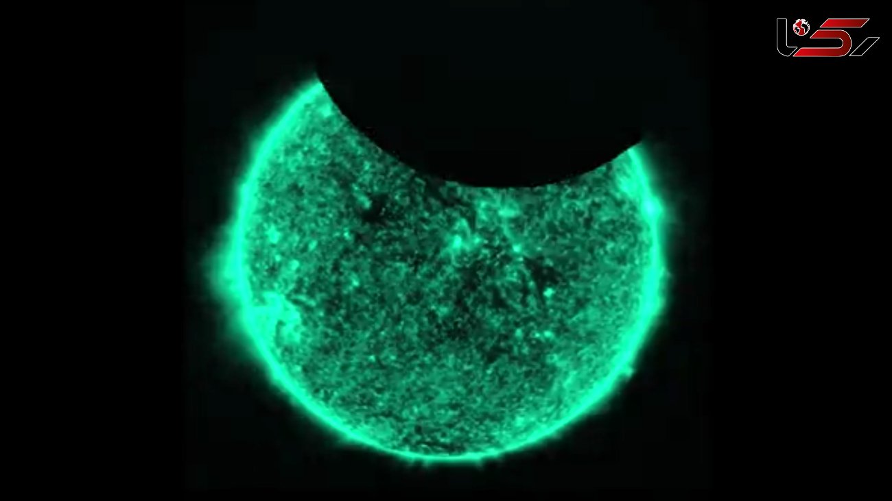 ناسا ویدئو عبور ماه از مقابل خورشید را منتشر کرد + فیلم