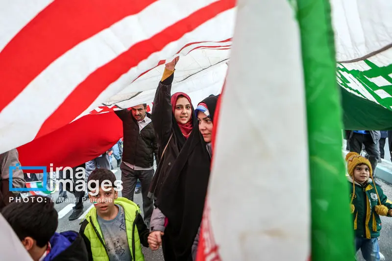 حضور مردم ایران در راهپیماتیی 22 بهمن 1404