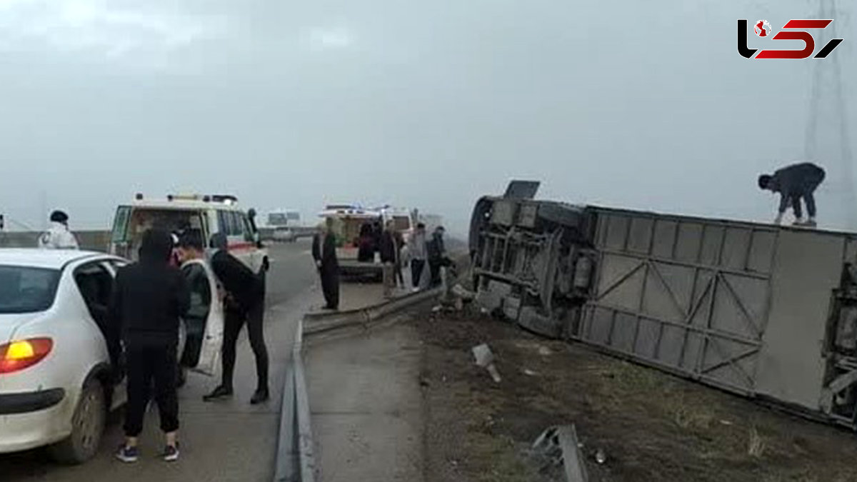 اتوبوسی در راه‌های سمنان «واژگون» نشده است/ آمار مصدومان واقعی نیست