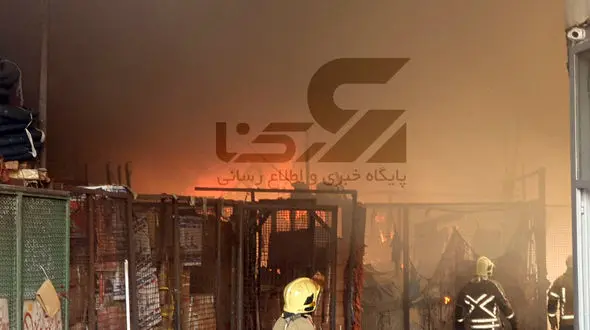 جزییات آتش سوزی هولناک انبار لوازم یدکی در میدان گمرک / 8 نفر مصدوم شدند + فیلم