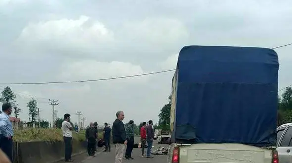 تصادف مرگبار موتورسیکلت و خودرو در رودسر