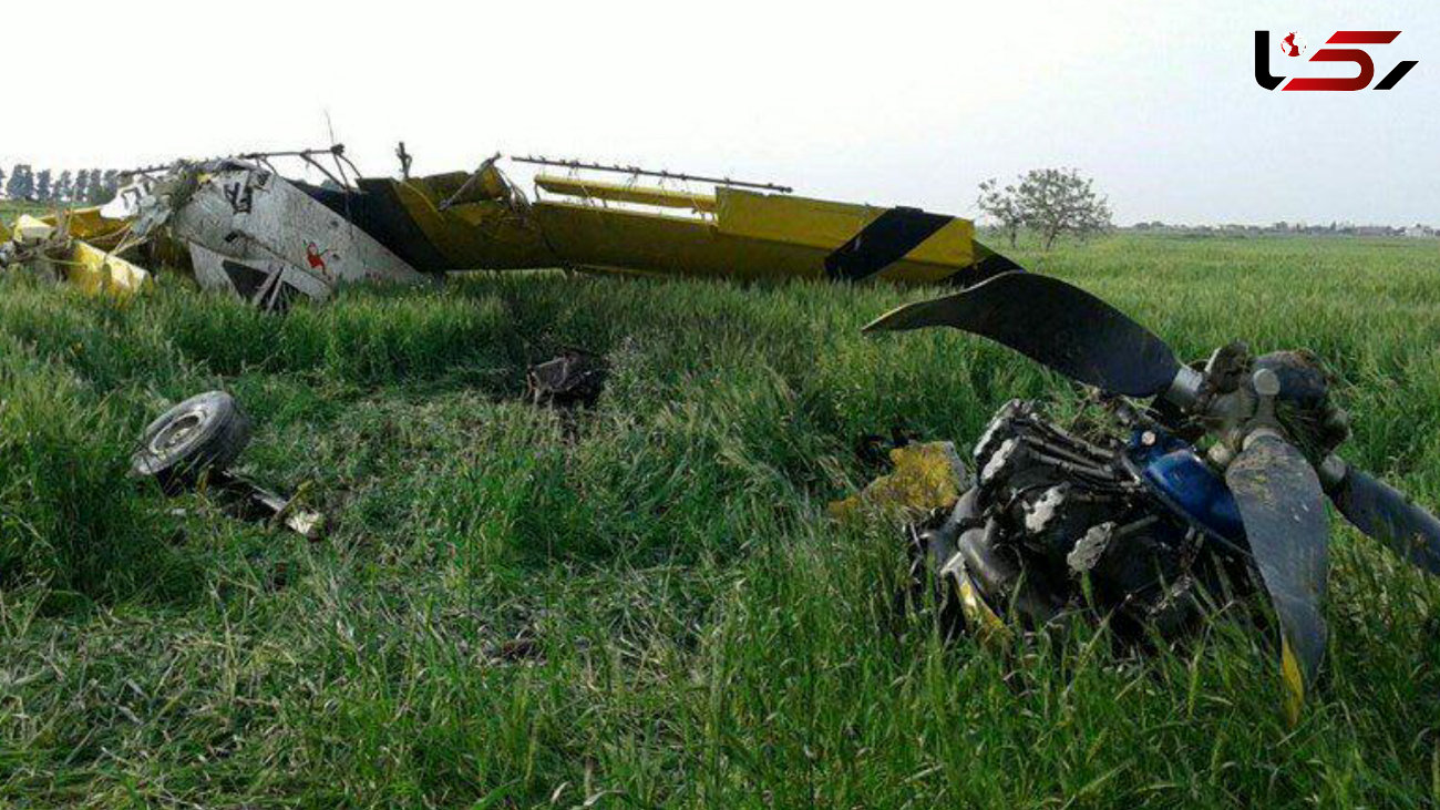 سقوط هواپیما در استان گلستان + عکس و فیلم