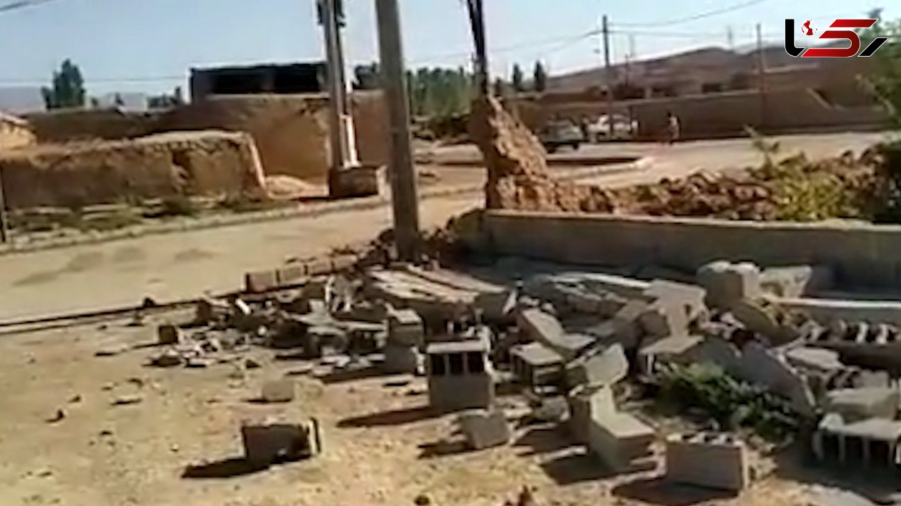 فیلم خانه های تحریب شده در زلزله جاجرم خراسان شمالی
