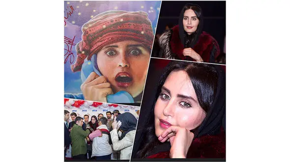 سوپر استار سینما در اکران خصوصی فیلم کارتونی مبارک +عکس