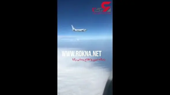 رهگیری هواپیمای جاسوسی آمریکا در نزدیکی حریم هوایی روسیه+فیلم