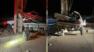 مرگ وحشتناک سه جوان پس از برخورد خودروشان با تیر چراغ برق / در لارستان رخ داد
